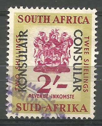 South Africa revenue CONSULAR 2s Coat of Arms.