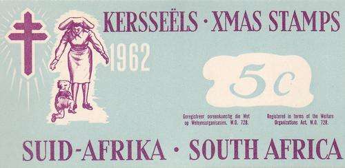 South Africa Christmas booklet 1962 5c complete.