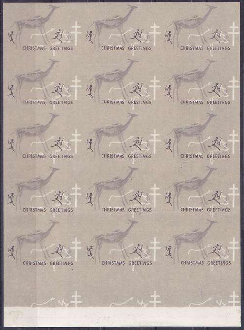 Rhodesia imperforated proof RAPT 1955 printed on Lemonade labels.