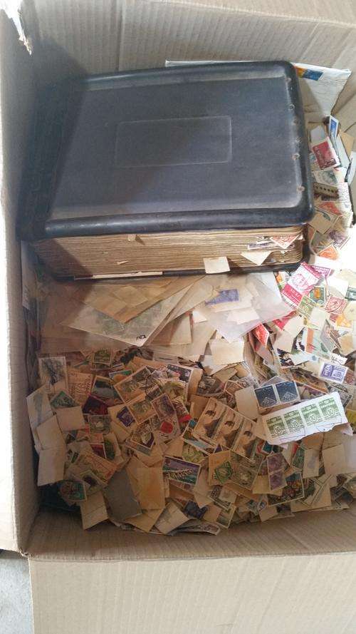 Bulk stamps ledger plus box on and off paper finds possible.