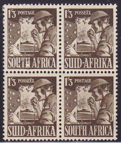South  Africa variety on 1s3d signaler damaged H.
