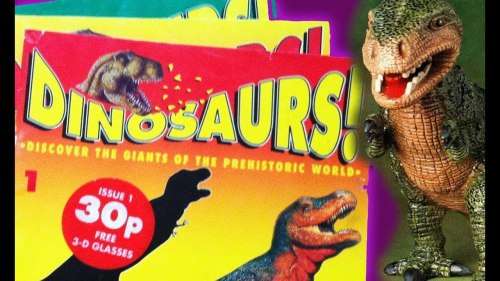 Dinosaurs magazine plus card album and some posters