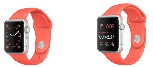 Apple Watch Original 42mm Silver Aluminum Case with Orange Sport Band