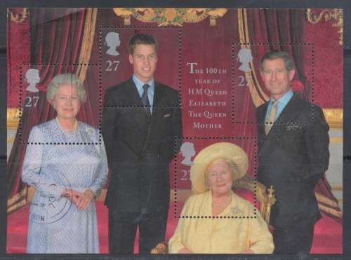 GB - ROYALTY MINI-SHEET USED