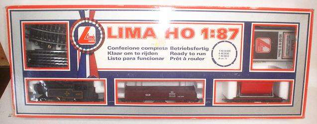 LIMA HO: Mint SAR Battery Operated Train Set in Original Box. (Made in Italy)