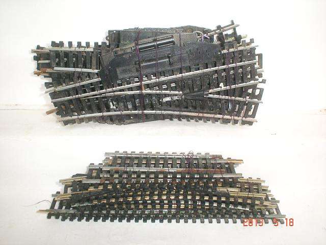 HO TRACKS: 22pc Mixed Turnout Scrap Track, all Lima in bad  used working condition.