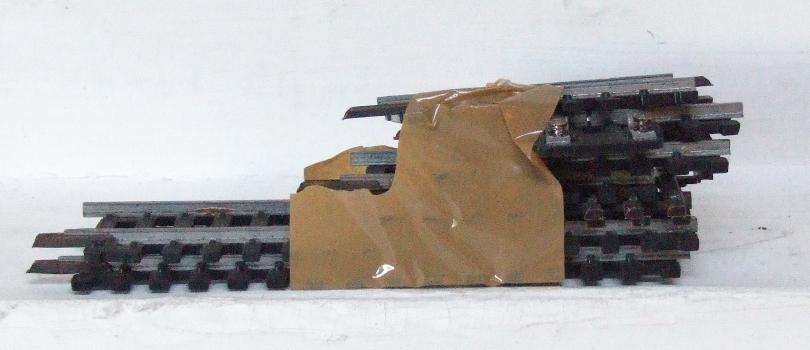 LIMA HO: 7pc Mixed Quarter + Half Strait Metal Track  in fair used condition.