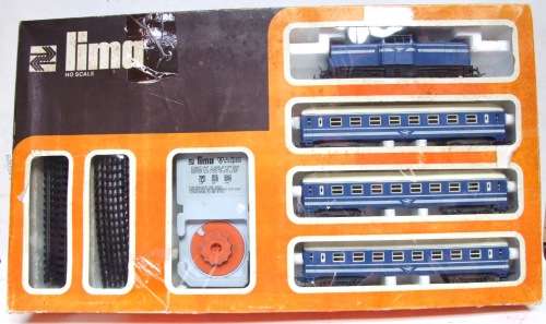 LIMA HO: 1977 SAR Junior Blue Train Set (4662AB) in VERY GOOD boxed condition (Italy)