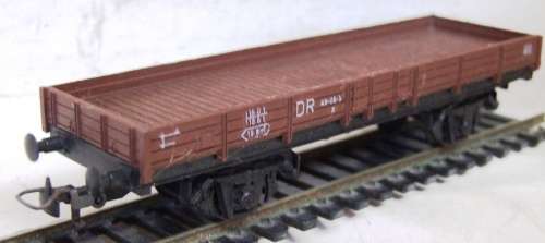 KLEINBAHN HO: Lowsided Freight Wagon in good used & unboxed condition (Germany)
