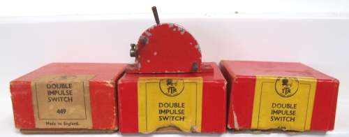 TRIX TTR OO: 3 Rail Double Impact Switches in good used & boxed condition