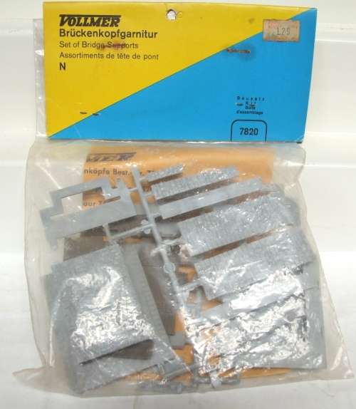 VOLLMER SCENERY N: Set Of Bridge Supports Plastic Model Kit in LIKE NEW Sealed condition.