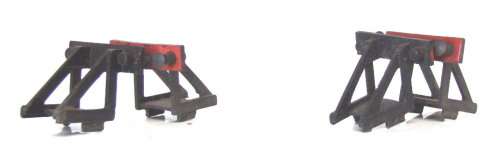 TRI-ANG OO: 4x Track Buffer Stops in good used unboxed condition.(England)