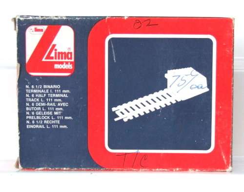 LIMA HO: 6x Coal Bunker Track Buffer Stops in LIKE NEW boxed condition.(Italy)