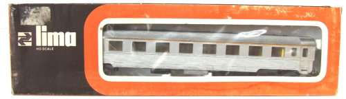 LIMA HO: European SNCF A9 Inox Passenger Coach in good used & boxed condition(Italy)