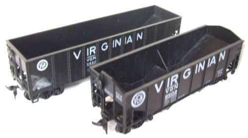 ATHEARN HO: VGN 2 Bay + 3 Bay Hoppers in good un-boxed condition (USA)