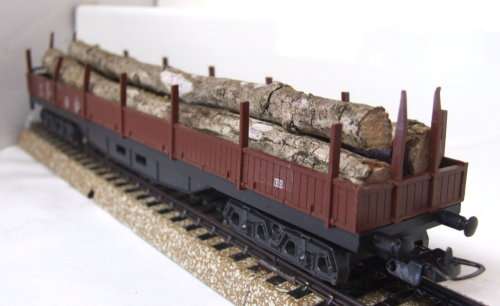 LIMA HO: European Log Carrier with load in good used & unboxed condition (Italy)