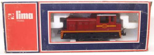 LIMA HO: SAR Upmarket Brown Shunter Locomotive in good boxed operating condition (Italy)
