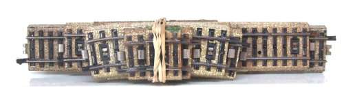 MARKLIN HO/OO: 28pc Vintage 3 Rail Mixed Track in fair un-boxed operational condition.(England)