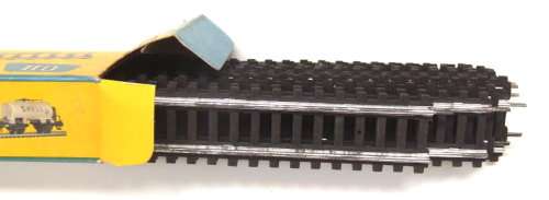 FLEISCHMANN HO: 20pc Hollow Tin Metal Track in very good boxed condition.(Germany)