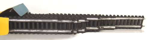 FLEISCHMANN HO: 20pc Hollow Tin Metal Track in very good boxed condition.(Germany)