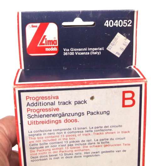 LIMA HO:  Additional Track Pack B(404052) in New Boxed condition.(Italy)