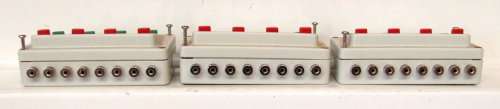 MARKLIN HO:  3pc C-Type Track Turnout Switch boxes(4 sets) in good un-boxed condition.(Germany)