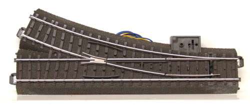 MARKLIN HO: 3 Rail Metal/Plastic C-Type RH Point (#612) in fair un-boxed condition.(Germany)
