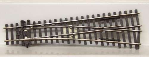 PECO HO:  Nickel Silver Manual Left Hand Turnout  in good used condition.(England)