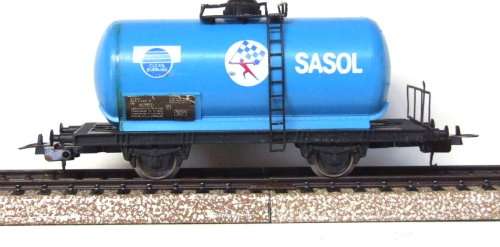 LIMA HO: Vintage SAR SASOL Tanker Wagon in fair un-boxed condition (Italy)