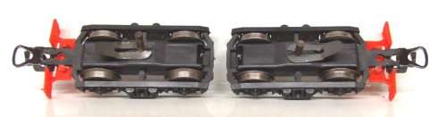 LIMA HO: 2x SAR Class E-5 E919 Elect Locomotive Dummy Bogeys in fair unboxed condition(Italy)