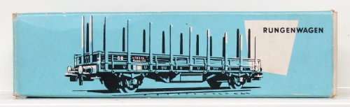 MARKLIN HO:Rare 3-rail AC Low-sided  Freight Wagon(4607) in good used & boxed condition (Germany)