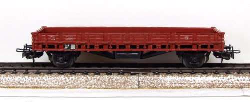 MARKLIN HO:Rare 3-rail AC Low-sided  Freight Wagon(4607) in good used & boxed condition (Germany)