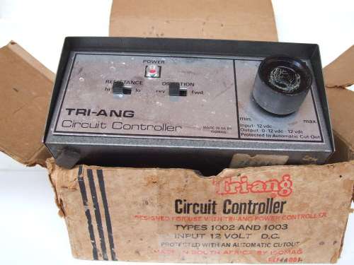 TRI-ANG SPEED CONTROL: 12V DC Speed and Direction Controller sold as SCRAP in boxed condition