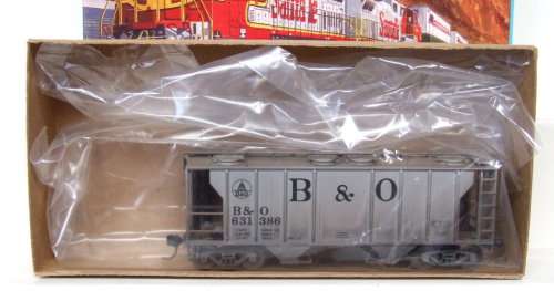 ATLAS HOPPER HO: B&O 2 Bay Weathered Closed Grain Hopper in good un-boxed condition(China)