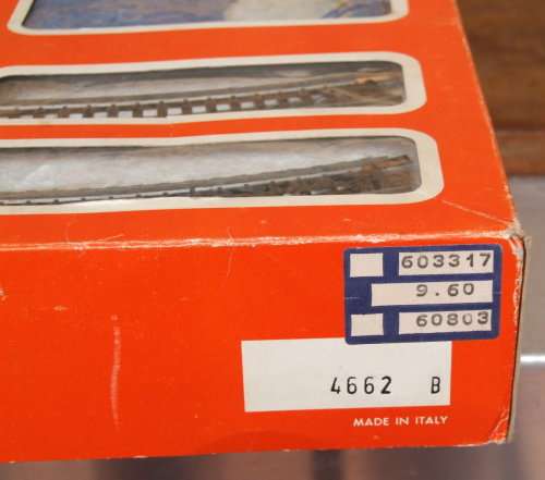 LIMA HO:  Complete SAR Junior Blue Train Set (4662 B) in LIKE NEW boxed condition (Italy)