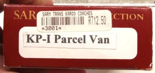 SARM HO: SAR Trans Karoo KP 1 Parcel Van in New boxed condition (RSA)