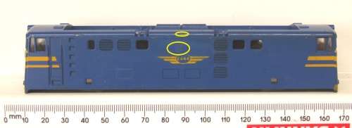 LIMA HO: SAR Class E-5 E444 Blue Train Elect Locomotive body in good unboxed condition(Italy)