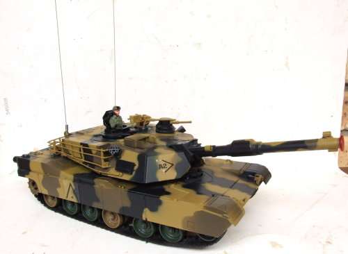 1:24 RC BATTLE TANK: Original HengLong Fully Functional MI-A2 ABRAMS Tank in Good condition(China).
