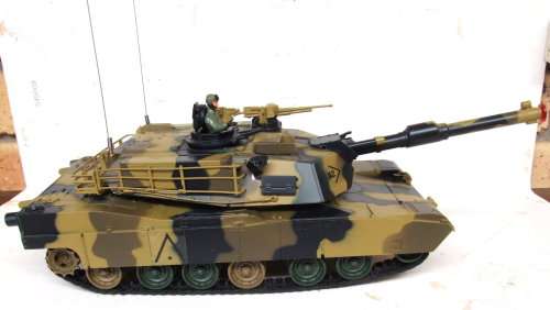 1:24 RC BATTLE TANK: Original HengLong Fully Functional MI-A2 ABRAMS Tank in Good condition(China).