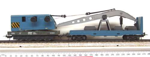 LIMA HO: SNCF Recovery Crane with Support Car in Very Good Complete, unboxed condition (Germany)