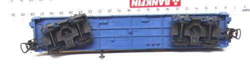 LIMA HO: RARE Auto Unloading Dock with Blue Train Baggage Van in Good un-boxed condition(Italy)