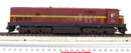 FRATESCHI HO: SAR Brown Class-34 EMD Locomotive(34-130) in Good Weathered boxed condition(USA)