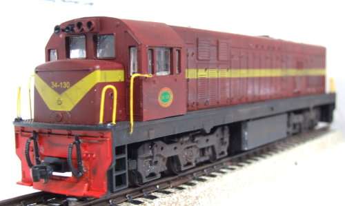 FRATESCHI HO: SAR Brown Class-34 EMD Locomotive(34-130) in Good Weathered boxed condition(USA)