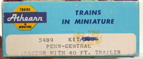 ATHEARN HO: PC 40' Container, Horse +Trailer Truck  in New un-assembled boxed condition (USA)