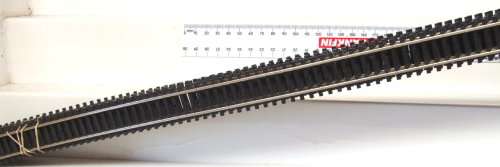 LIMA HO/OO: 7pc Mixed FlexTrack of 0.9m in Length Fair used boxed condition.(Italy)