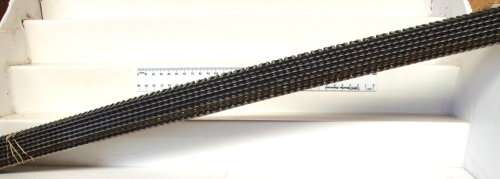 LIMA HO/OO: 7pc Mixed FlexTrack of 0.9m in Length Fair used boxed condition.(Italy)