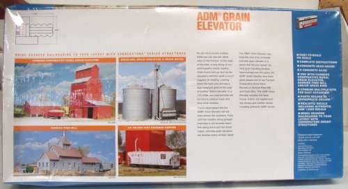 WALTHERS SCENERY HO: Large Unassembled ADM Grain Elevator in NEW Sealed boxed condition (Denmark)