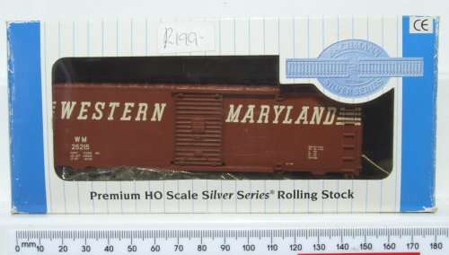 BACHMANN SILVER HO: WM American 40' Box Car in Like New boxed condition (China)