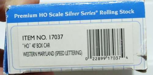 BACHMANN SILVER HO: WM American 40' Box Car in Like New boxed condition (China)