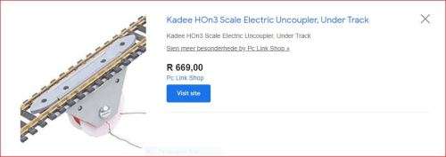 KADEE ACC HO: Magne-Electric Uncoupler Kit(#309) in New Sealed packaged condition(USA)